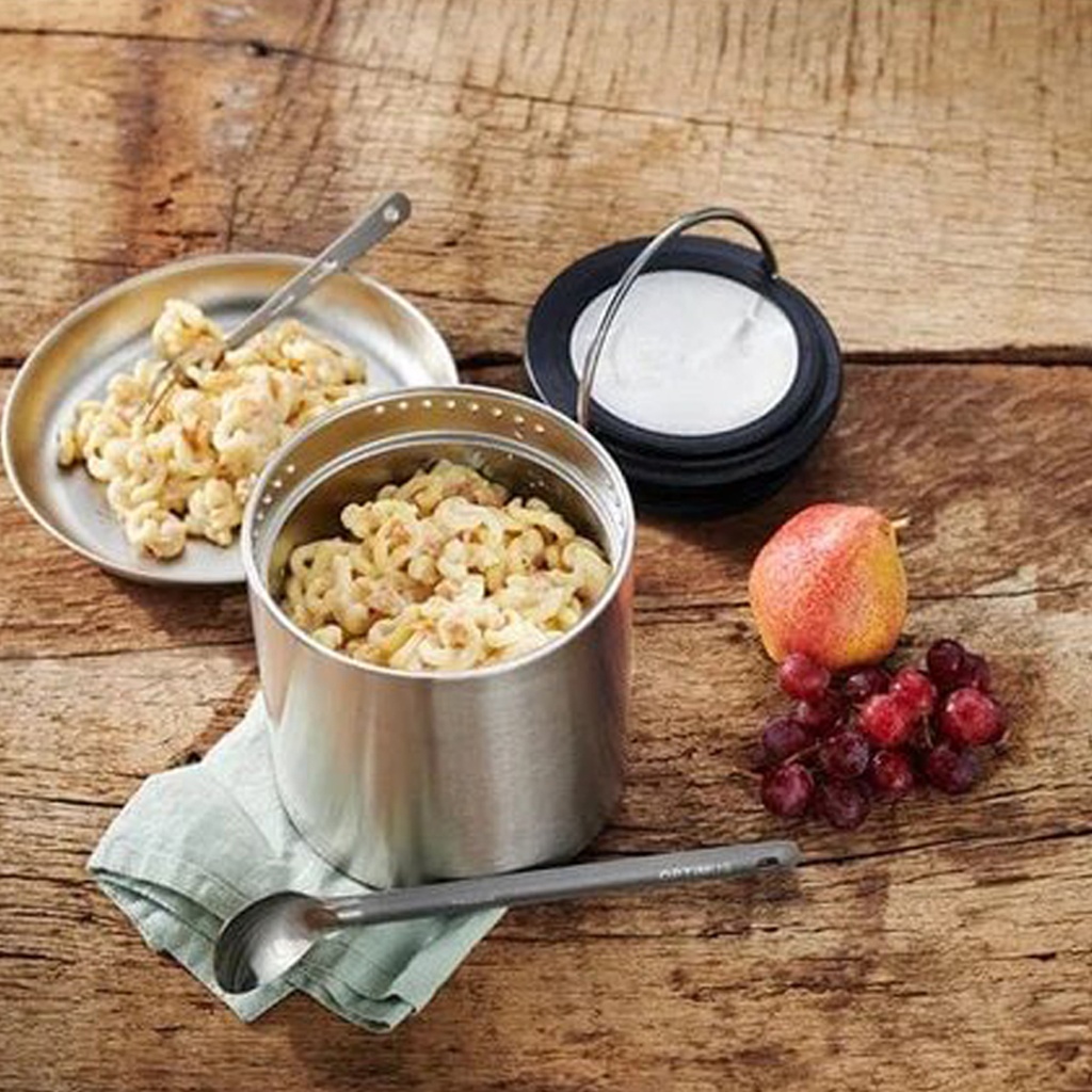 Cheesy Noodles with Fried Onions