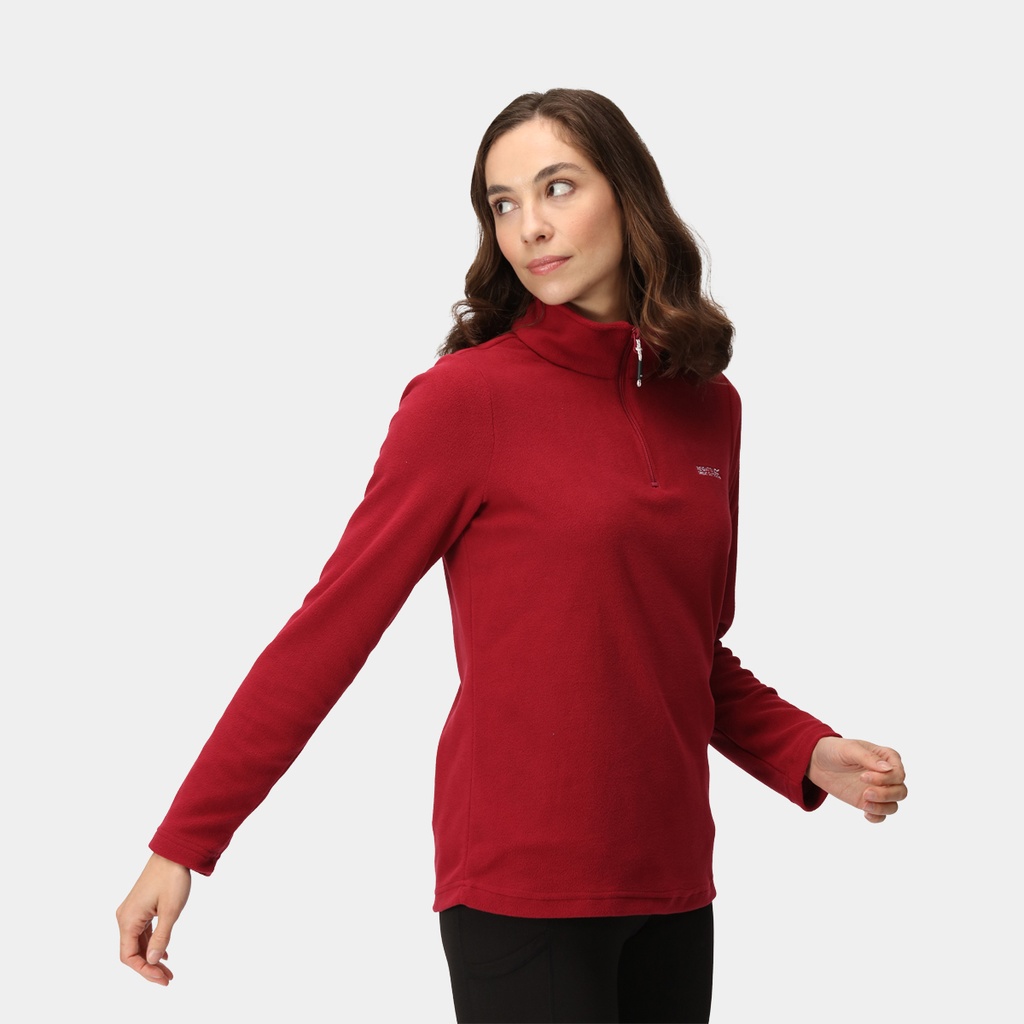 Sweetheart Half Zip Lightweight Fleece Women Rumba Red