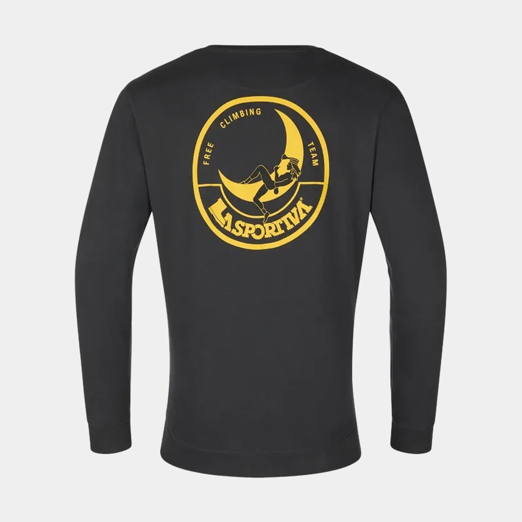 Climbing On The Moon Sweatshirt Carbon / Giallo
