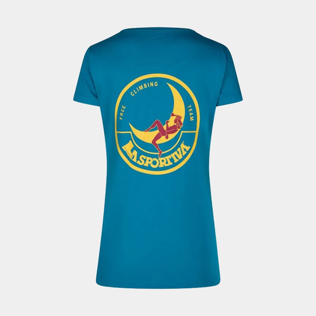 Climbing On The Moon T-Shirt Turchese / Giallo