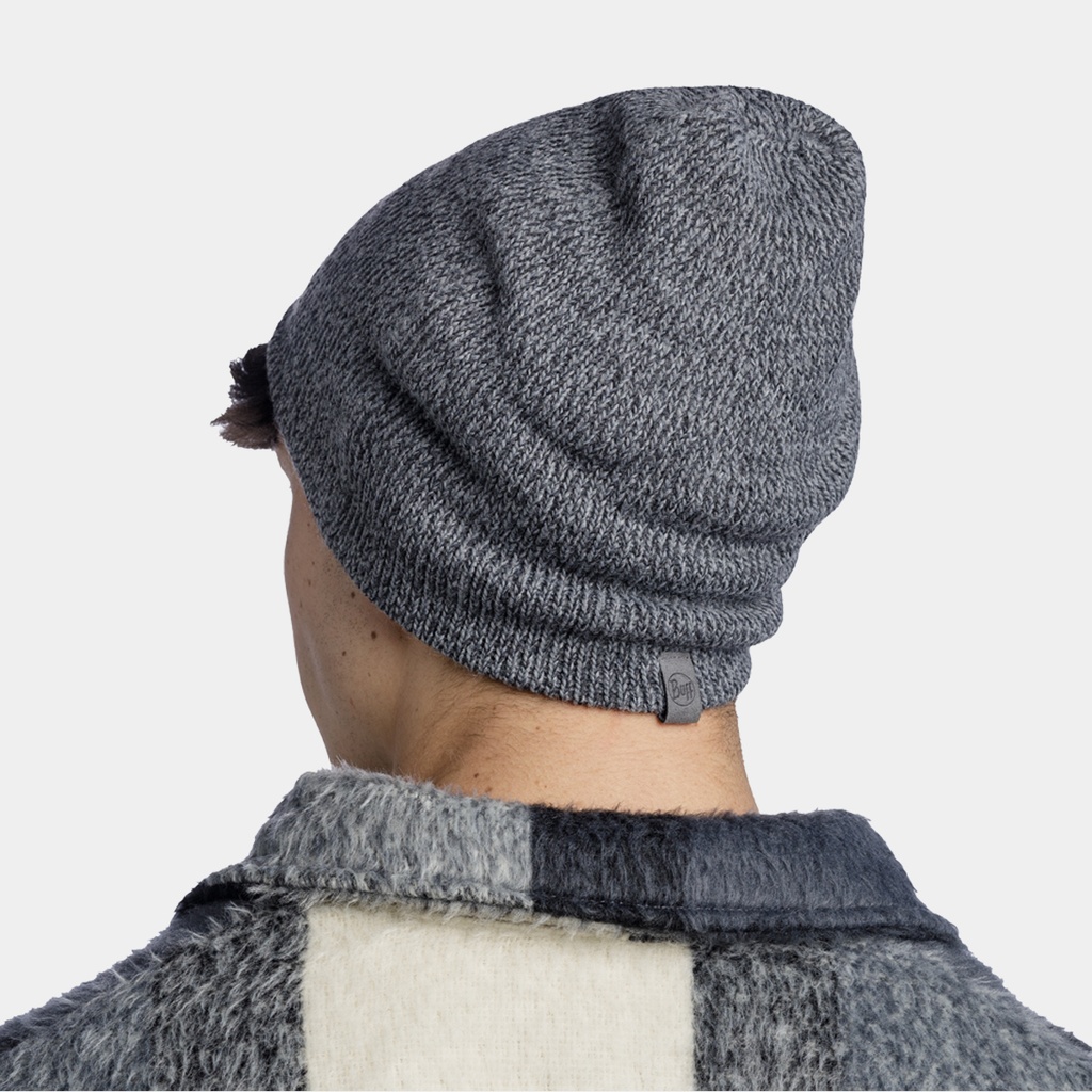 Knitted Hat Jarn Grey Melange