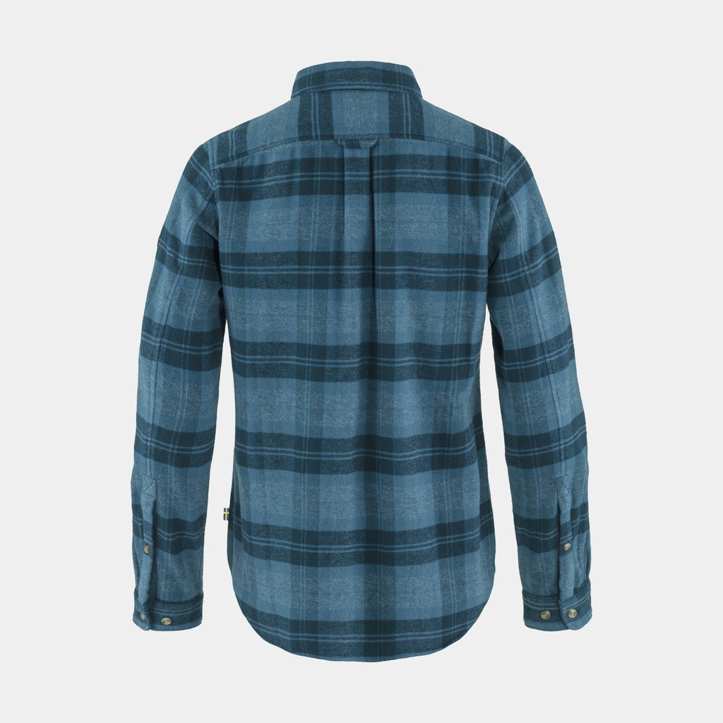 Övik Flannel Shirt Women Dark Navy / Indigo Blue
