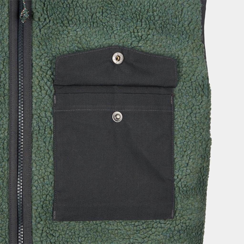 Vardag Pile Fleece Buckwheat Brown / Laurel Green