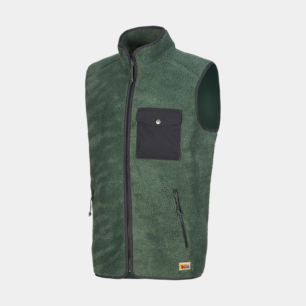 Vardag Pile Fleece Buckwheat Brown / Laurel Green