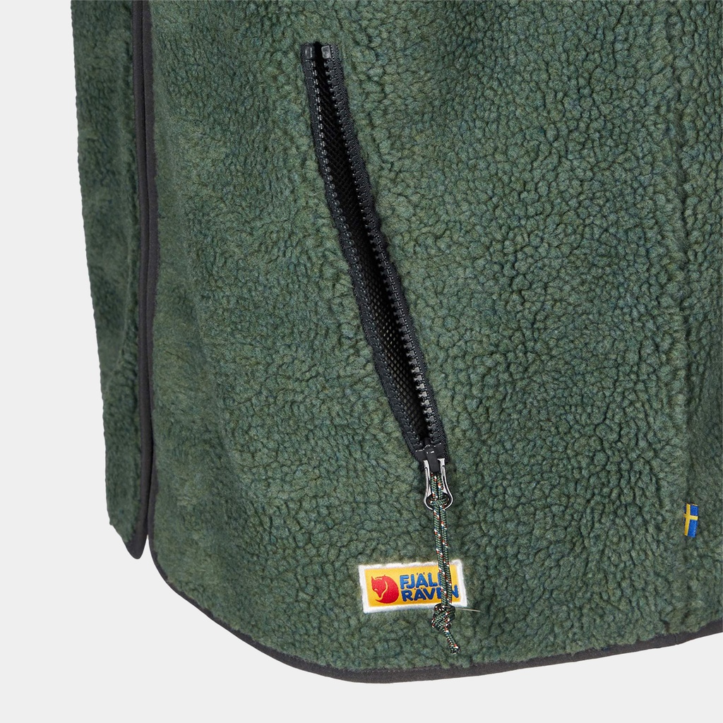 Vardag Pile Fleece Buckwheat Brown / Laurel Green