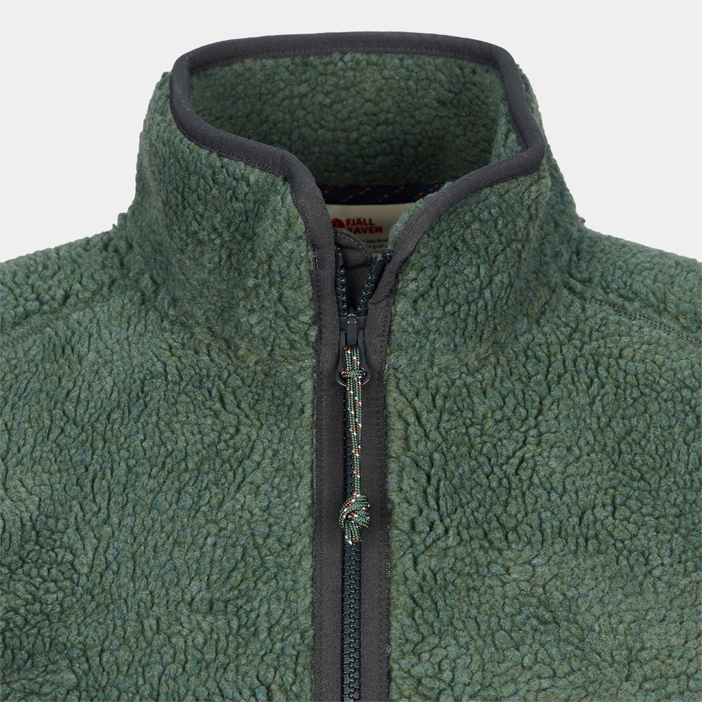 Vardag Pile Fleece Buckwheat Brown / Laurel Green