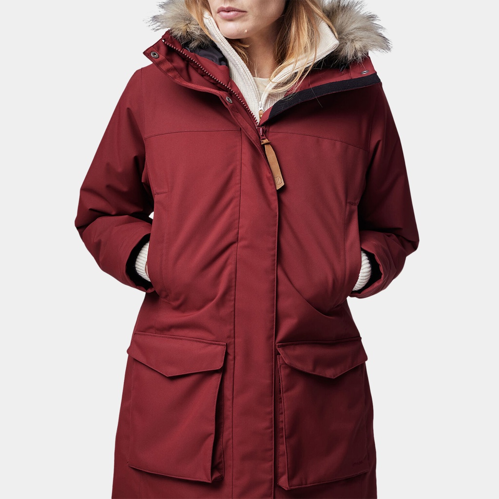 Nuuk Lite Parka Women Bordeaux Red