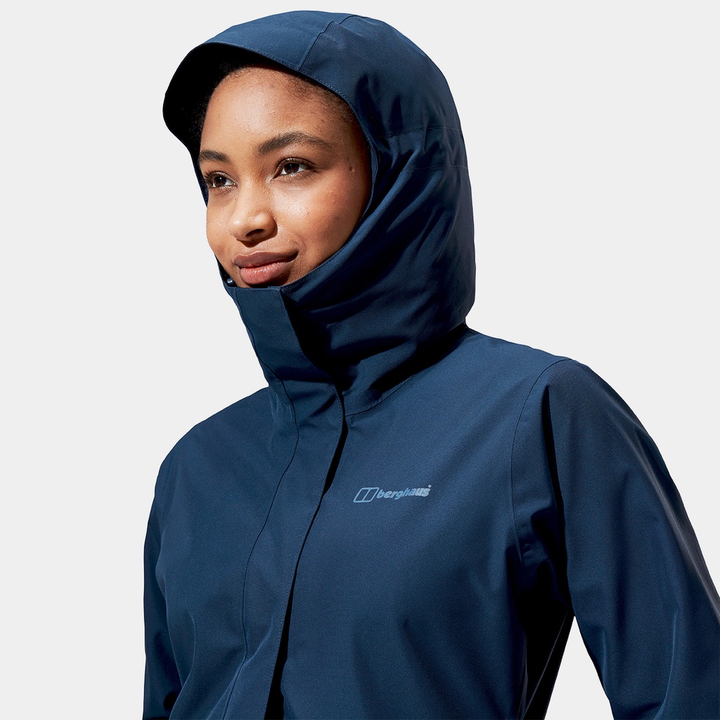 Omeara Long Shell Jacket Women Dusk