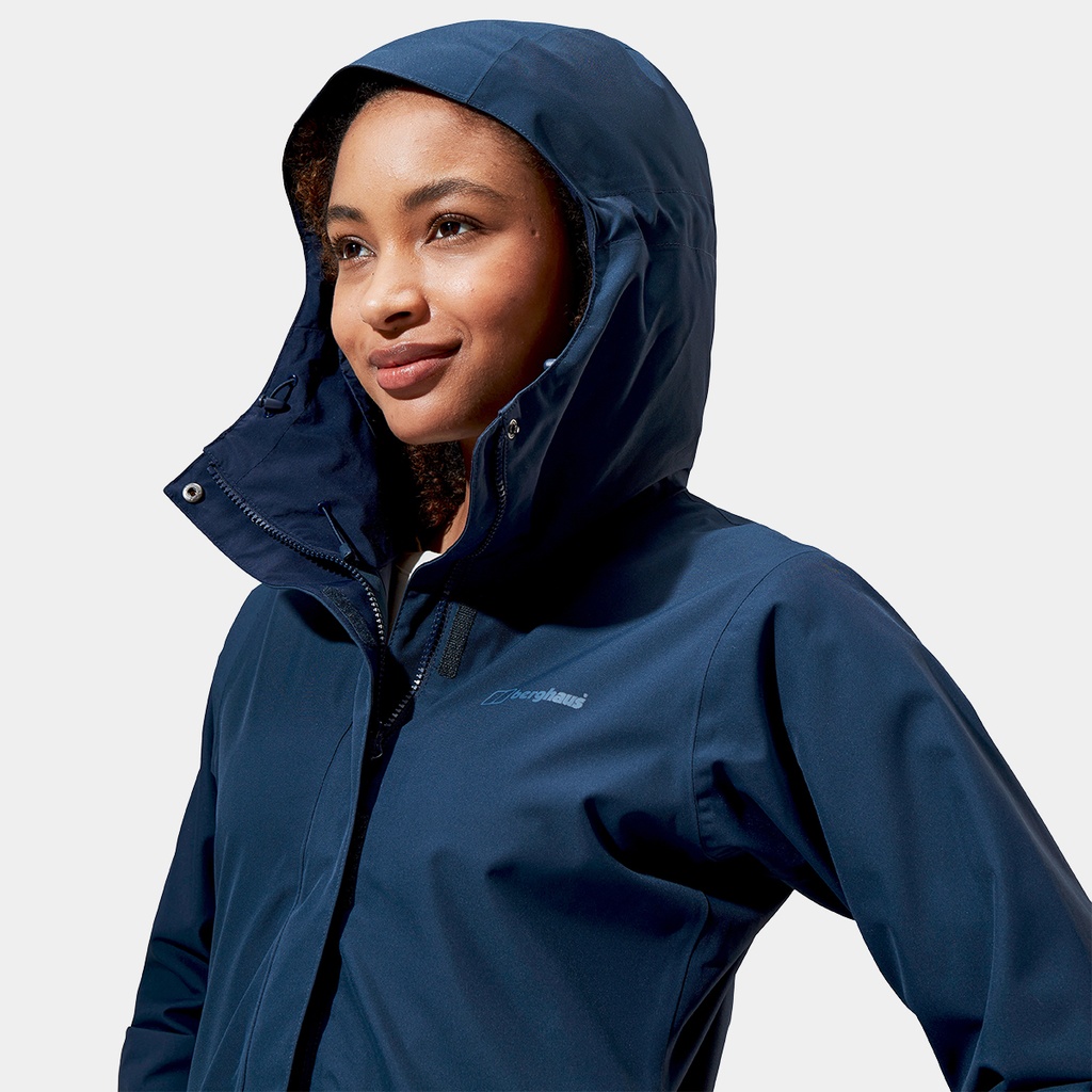 Omeara Long Shell Jacket Women Dusk