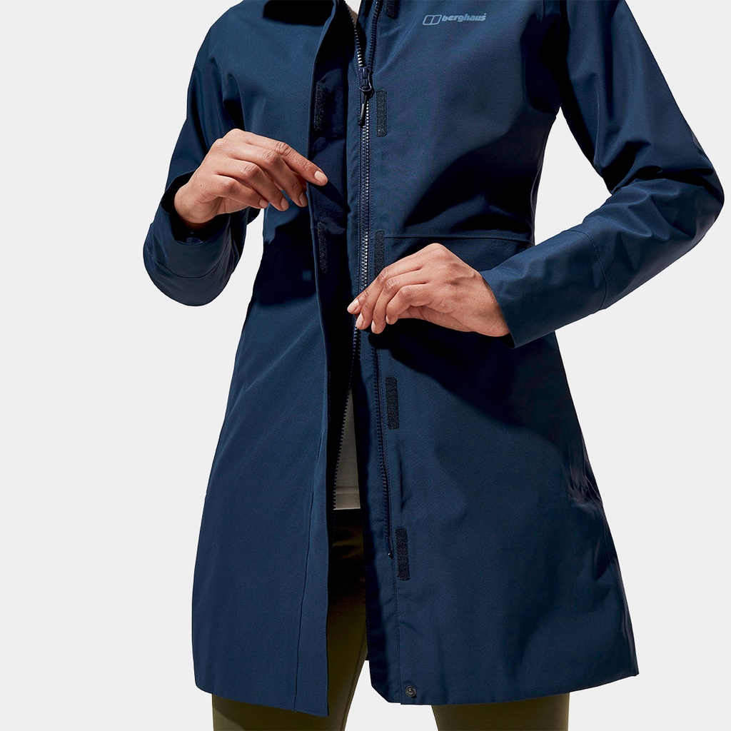 Omeara Long Shell Jacket Women Dusk