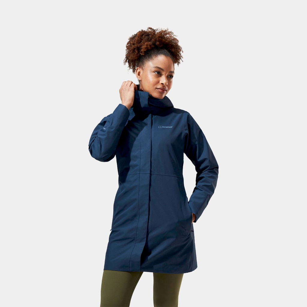 Omeara Long Shell Jacket Women Dusk