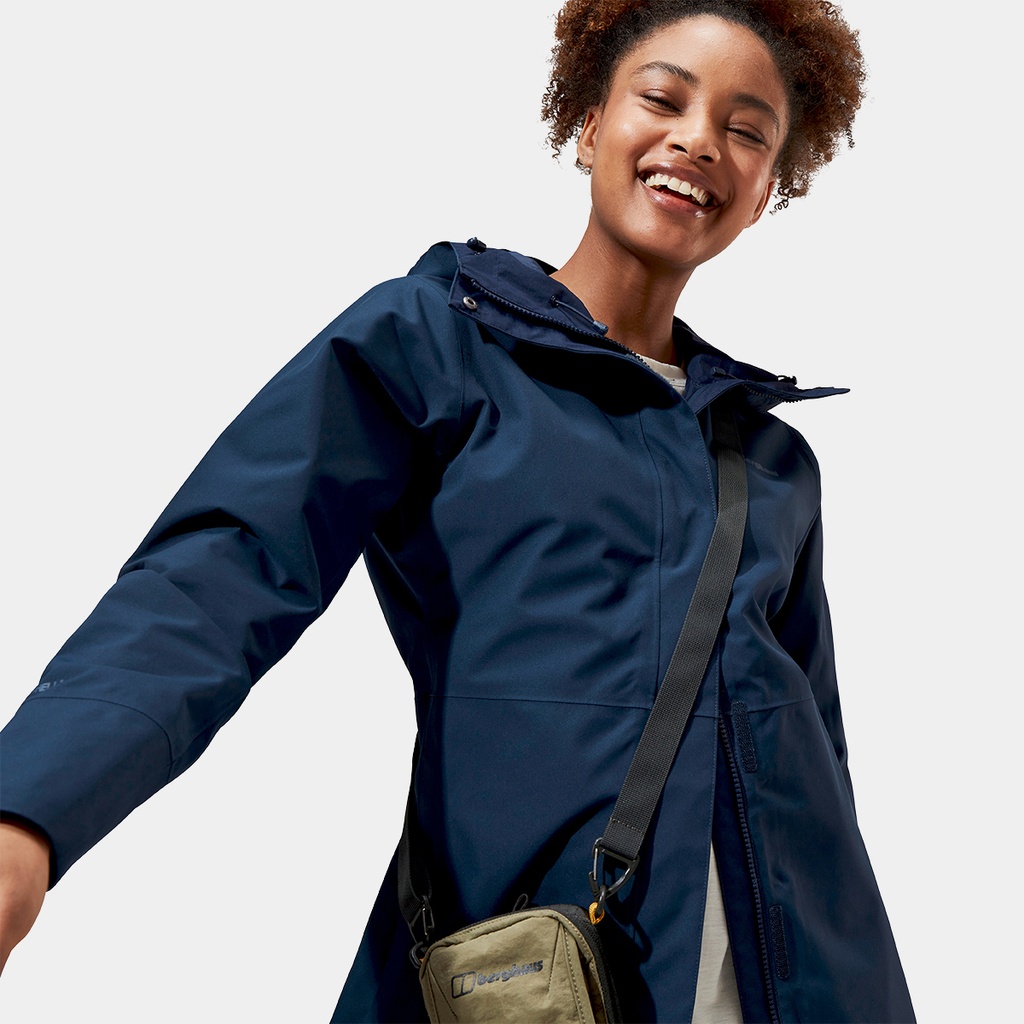 Omeara Long Shell Jacket Women Dusk