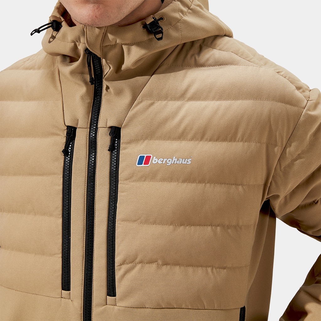 Theran Hybrid Hooded Jacket Kelp