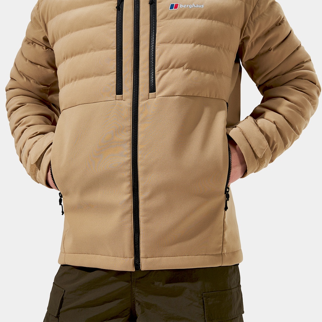Theran Hybrid Hooded Jacket Kelp