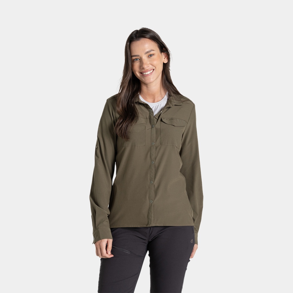 NosiLife Freeda Long Sleeved Shirt Women Blue Navy