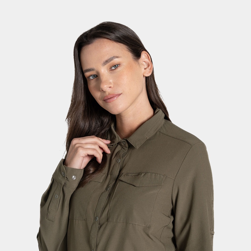 NosiLife Freeda Long Sleeved Shirt Women Blue Navy