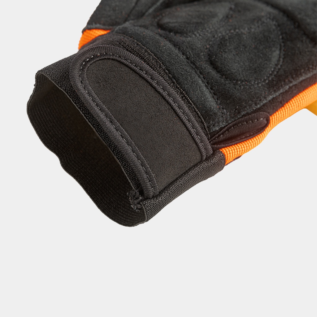 Gants de Travail Bucherons Orange Fluo / Noir