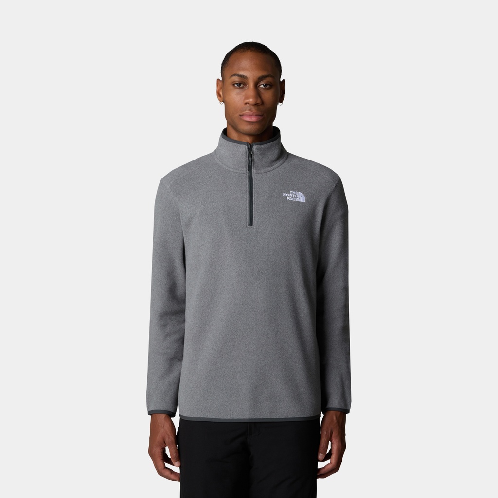 100 Glacier 1/4 Zip (2023) TNF Medium Grey Heather (NPF)
