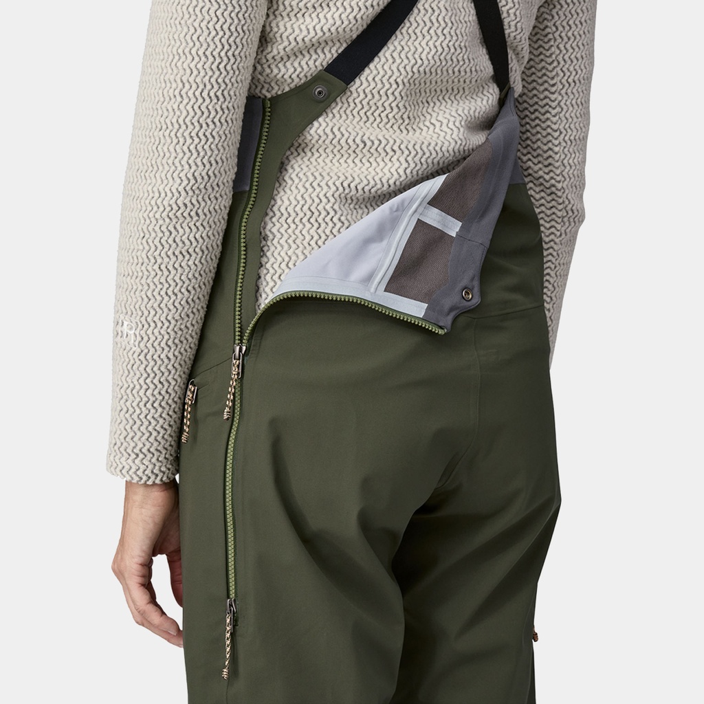 Snowdrifter Bibs Women Pine Needle Green