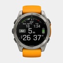 Fenix 8 Amoled Sapphire Titanium w/ Orange / Graphite Silicone Band