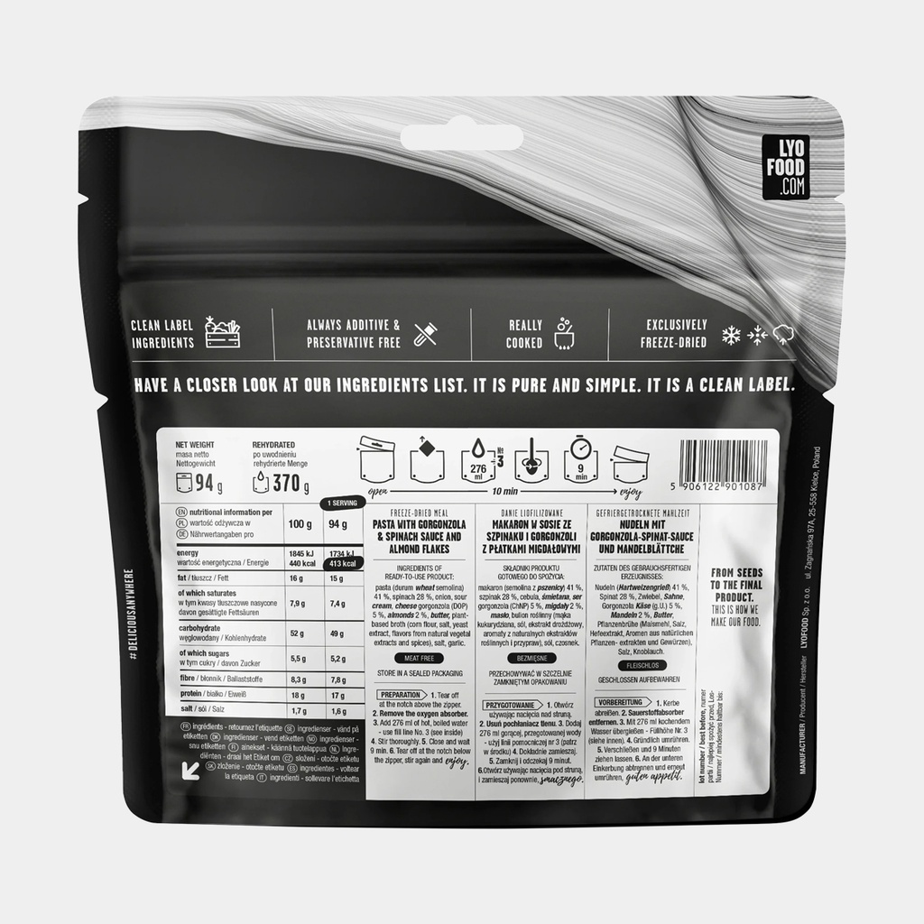 Farfalle With Spinach And Gorgonzola