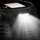 Fenix 8 Solar Sapphire Titanium DLC Carbon Grey w/ Black  w/ Black / Pebble Gray Silicone Band