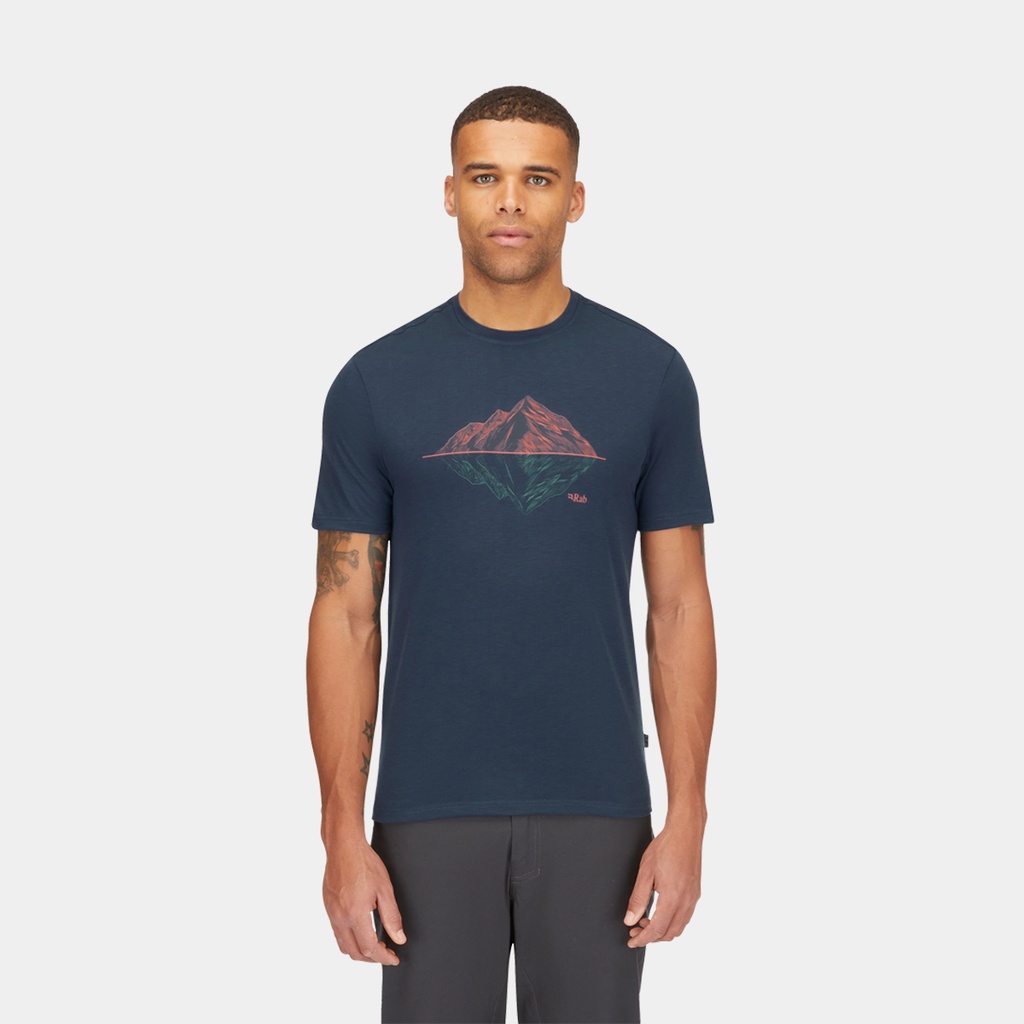 Basecamp Logo Badge Tee Tempest Blue