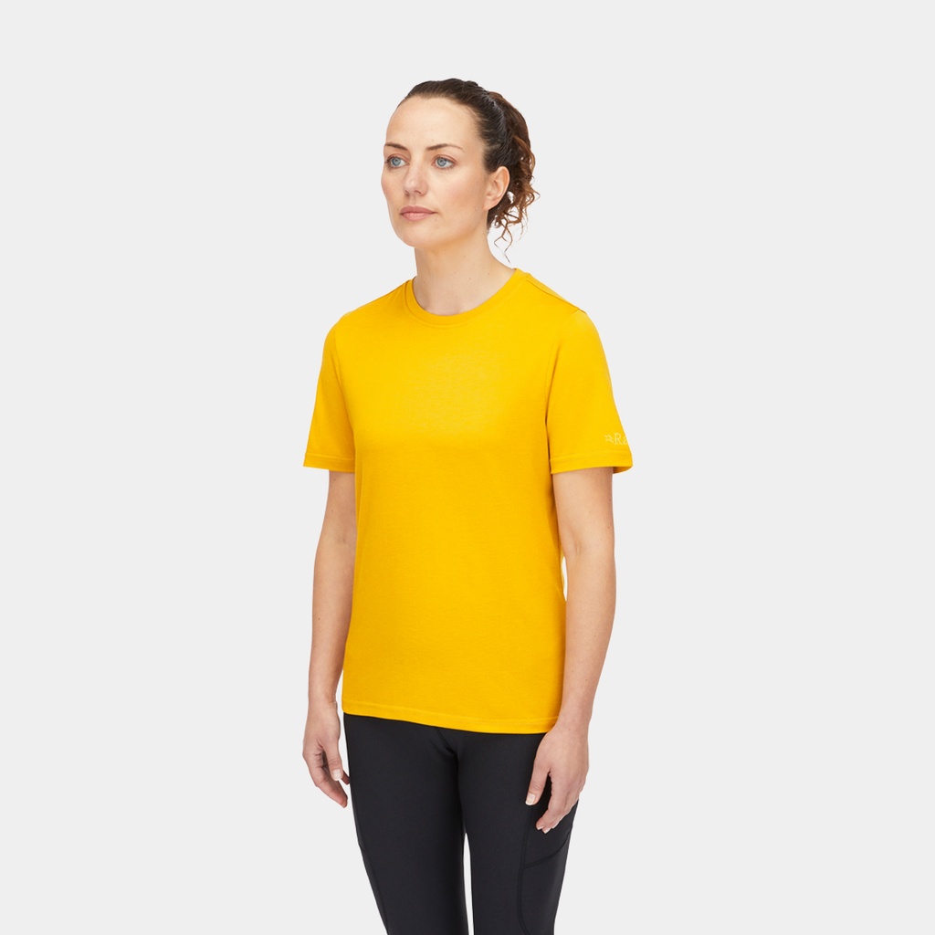 Crimp Logo Tee Women Sahara