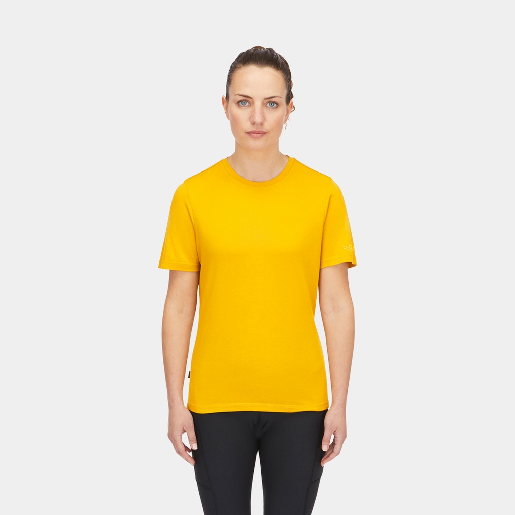 Crimp Logo Tee Women Sahara