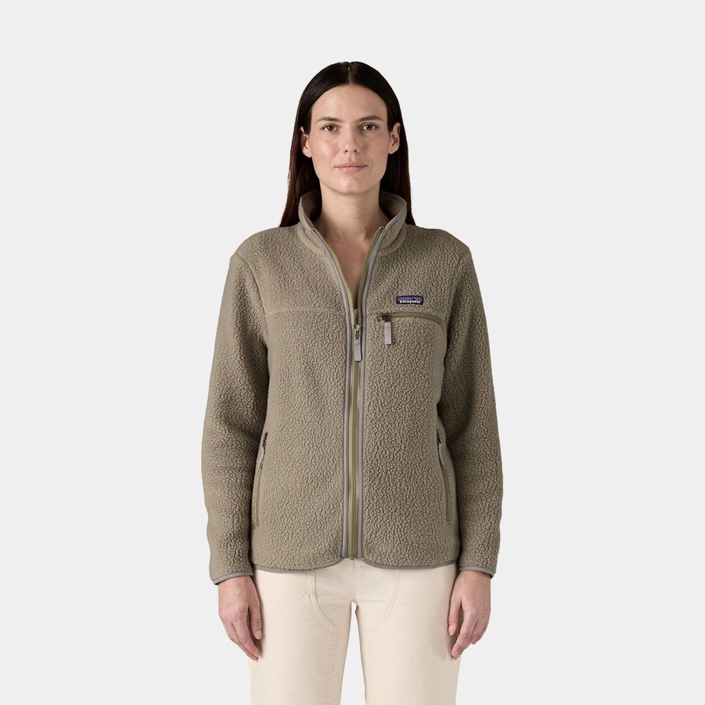 Retro Pile Jacket Women River Rock Green
