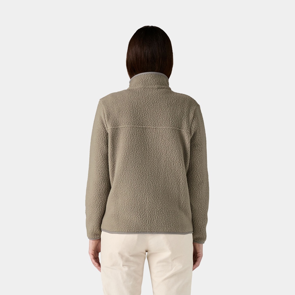 Retro Pile Jacket Women River Rock Green