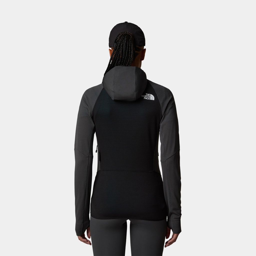Bolt Polartec Hoodie Women Asphalt Grey / TNF Black