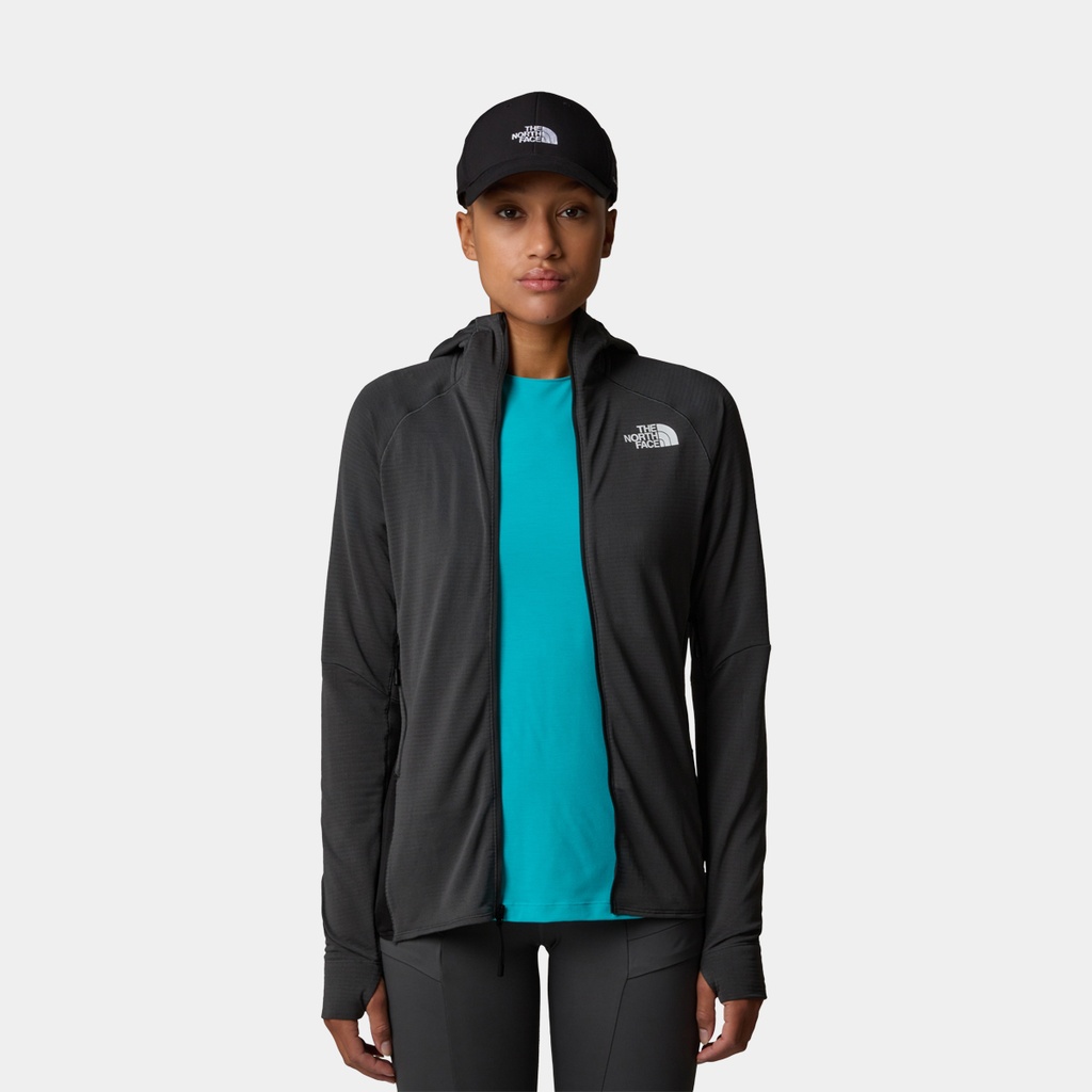 Bolt Polartec Hoodie Women Asphalt Grey / TNF Black