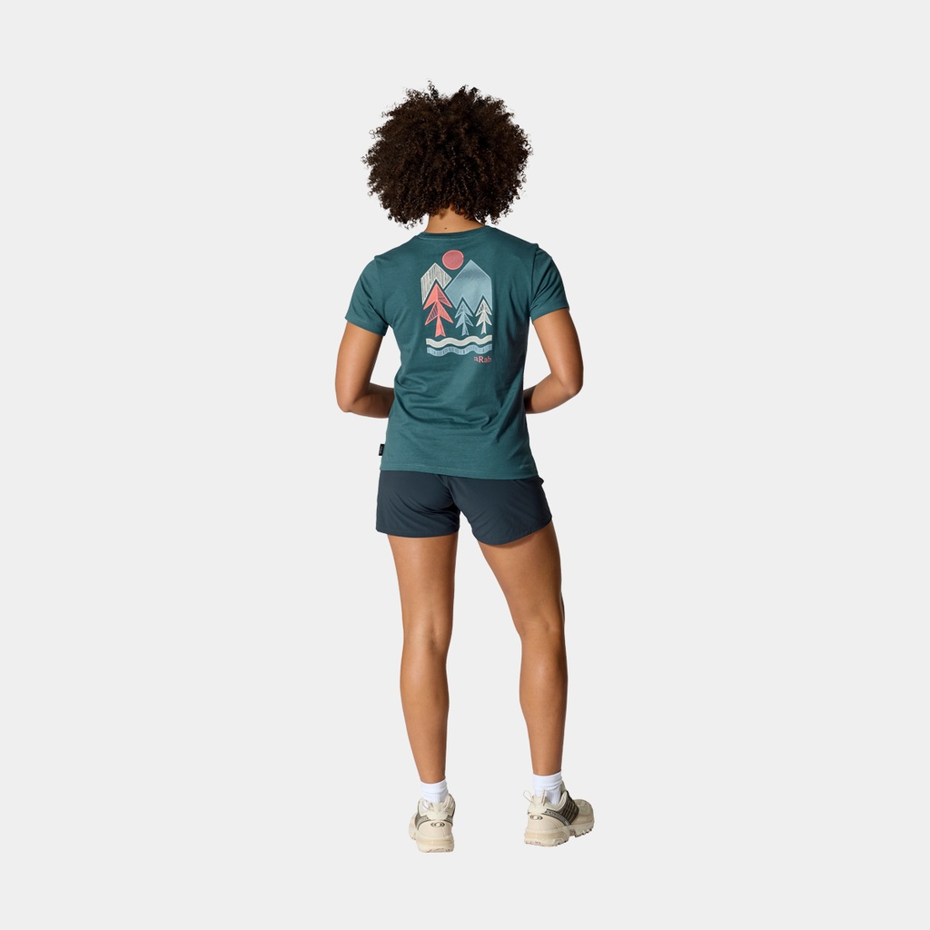 Tuku Cirque Tee Women Orion Blue