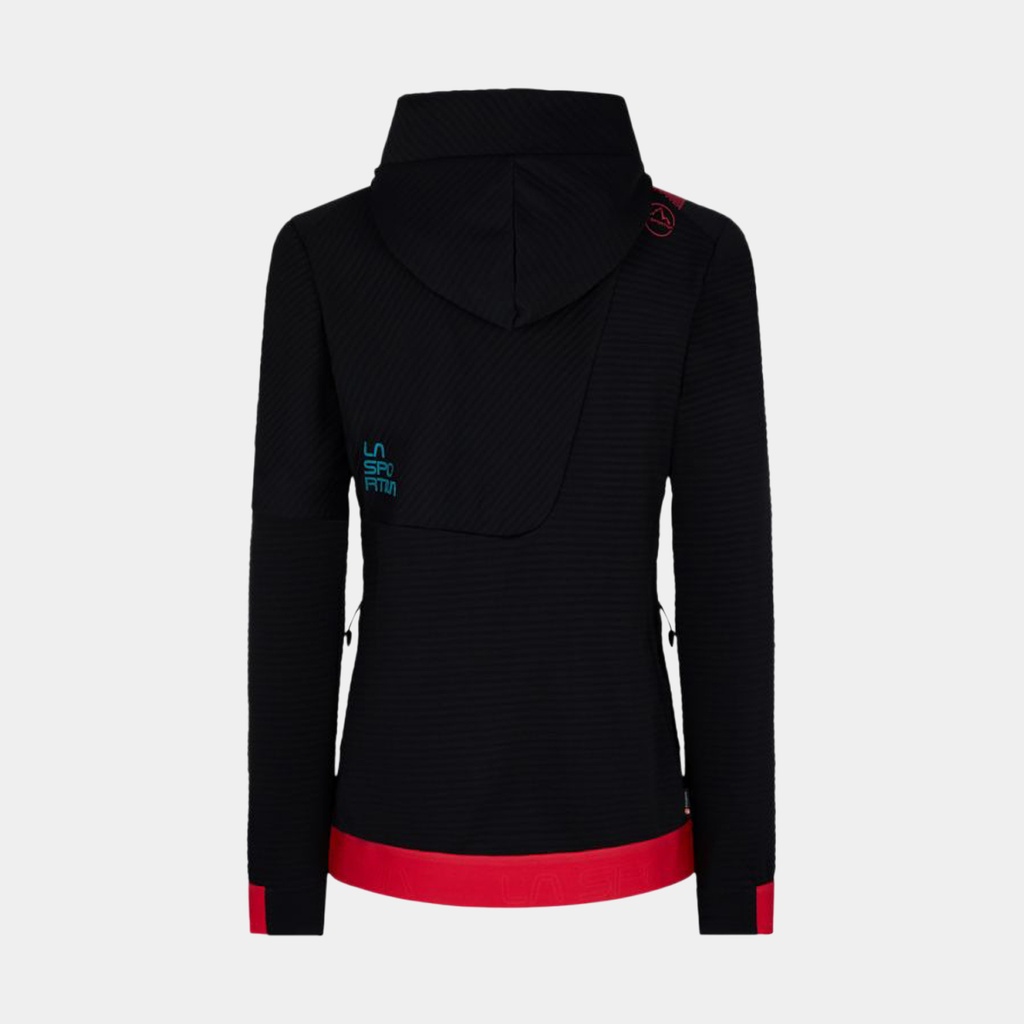 Mood Hoody Women Black / Hibiscus