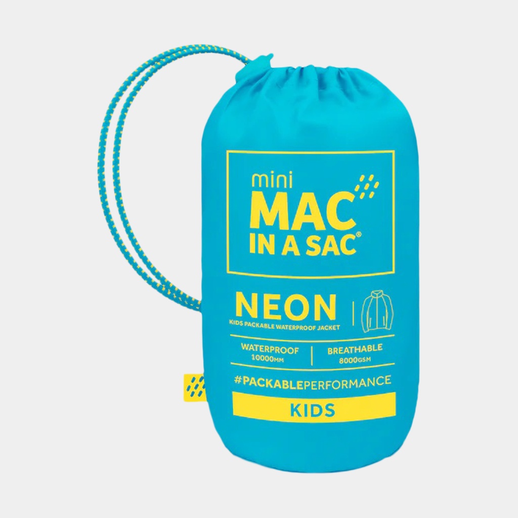 Mac in a Sac Origin II Jacket Kids (2024) Neon Blue