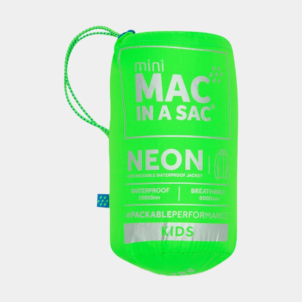 Mac in a Sac Origin II Jacket Kids (2024) Neon Blue