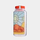 Drinking Bottle Wide Mouth Sustain 1000ml Clear Stained Glass Desert