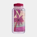 Drinking Bottle Wide Mouth Sustain 1000ml Clear Stained Glass Sunset