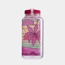 Drinking Bottle Wide Mouth Sustain 1000ml Clear Stained Glass Sunset