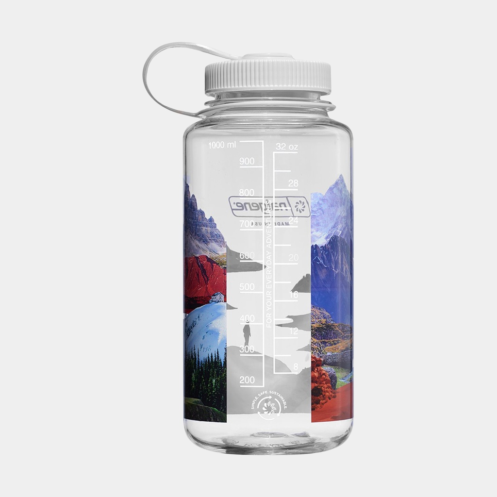 Drinking Bottle Wide Mouth Sustain 1000ml Mixed Landscapes