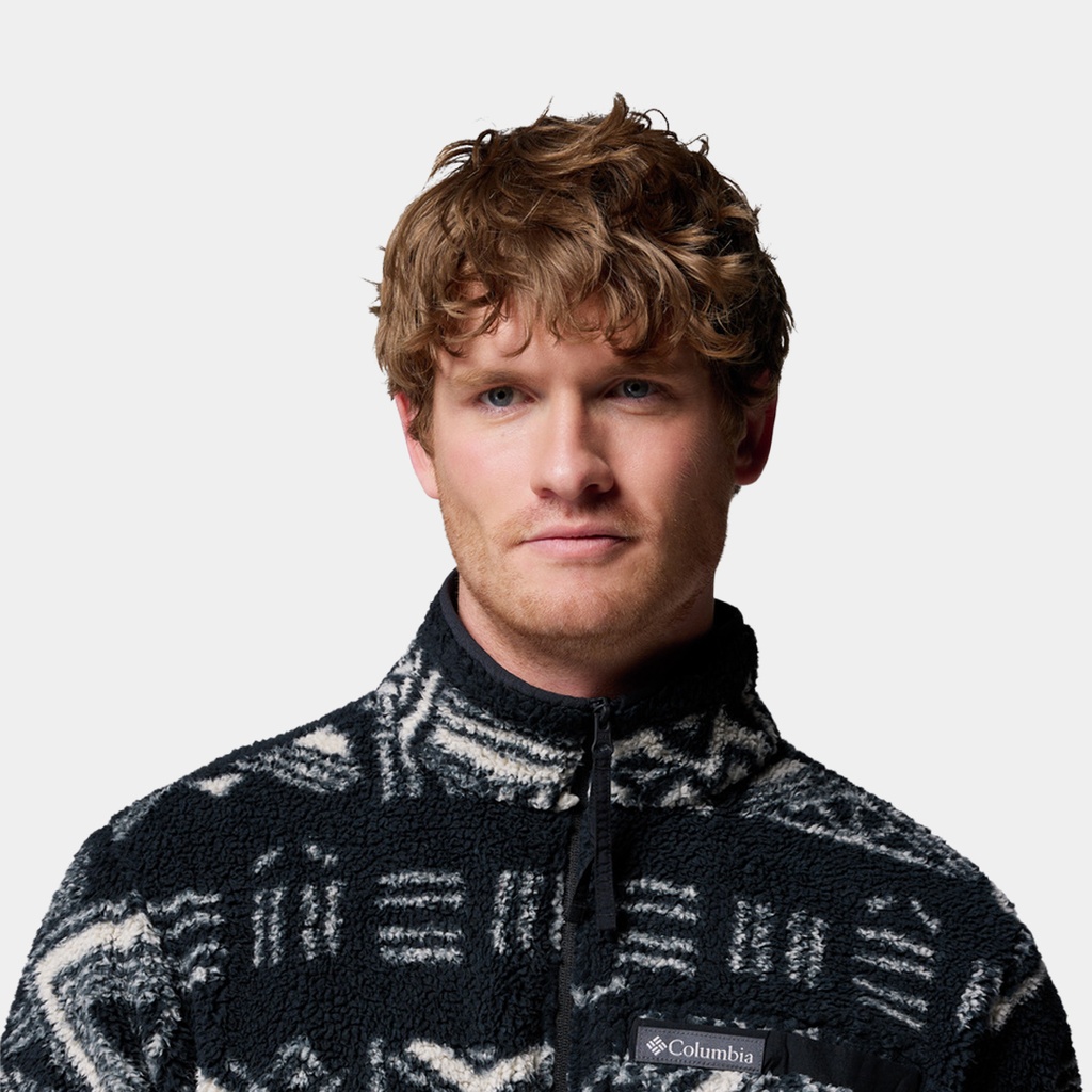 Rugged Ridge High Pile Half Zip Black Deschutes Days