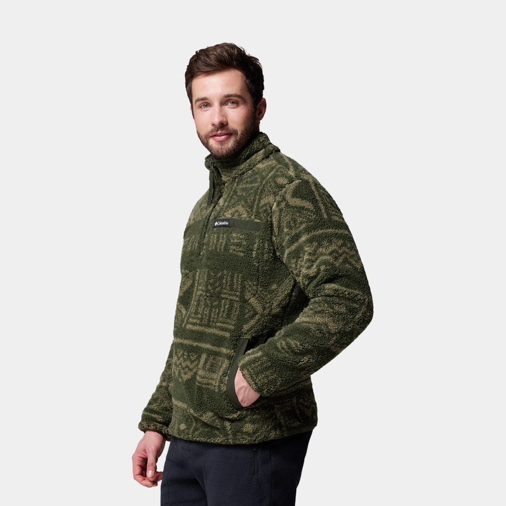 Rugged Ridge High Pile Half Zip Black Deschutes Days