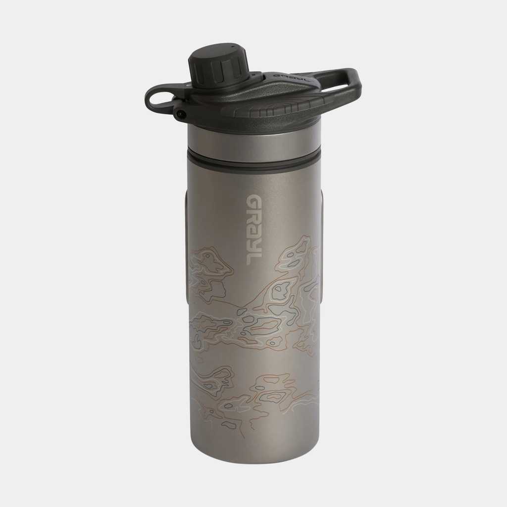 Geopress Purifier Bottle Titanium Covert Black