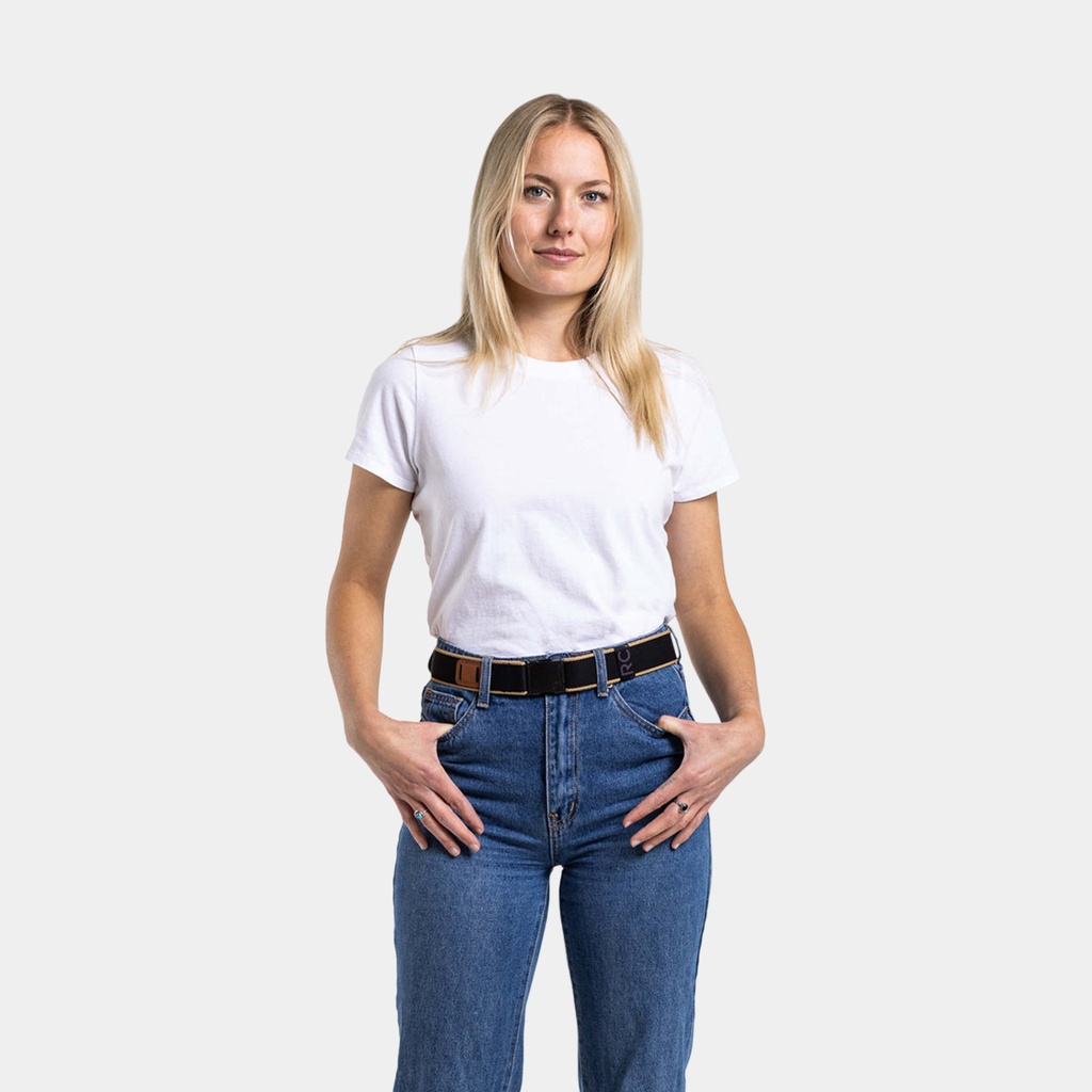 Atlas Slim Belt Heather Black