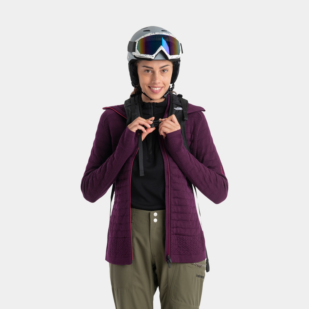 MerinoFine Polar Long Sleeves Half Zip 300 Women Black