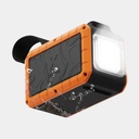 100W Rugged Flashlight Power Bank 40.000mAh Torch Black / Orange