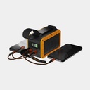 100W Rugged Flashlight Power Bank 40.000mAh Torch Black / Orange