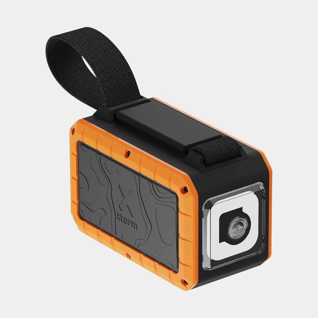 100W Rugged Flashlight Power Bank 40.000mAh Torch Black / Orange