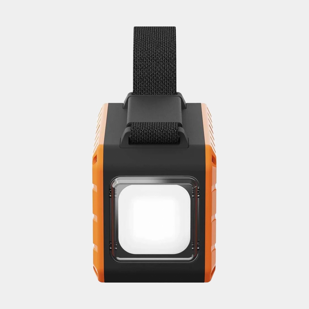 100W Rugged Flashlight Power Bank 40.000mAh Torch Black / Orange